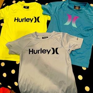 Bundle of 3 Hurley swim shirts.  Super soft and in excellent condition.